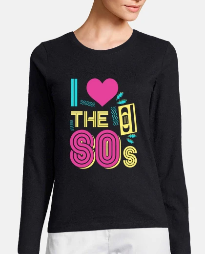 Playera me encantan los 80 cassette de música r