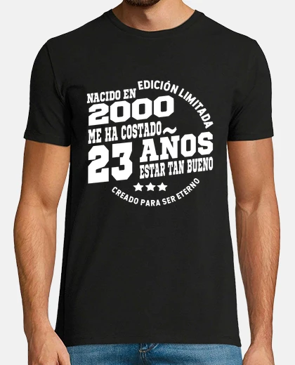 Camiseta me ha costado 23 años estar tan bueno