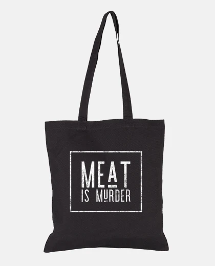 Bag Meat is murder vegan vegetarian