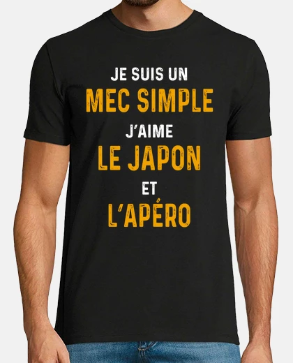 Tee-shirt Mec simple apero Japon