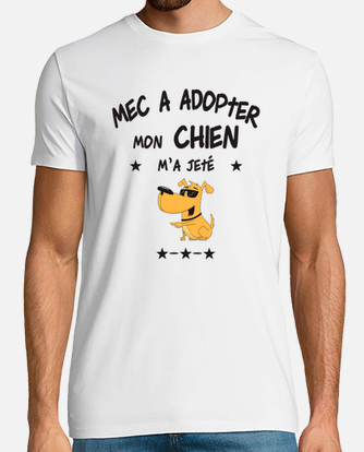 Tee-shirt mec a adopter cadeau humour