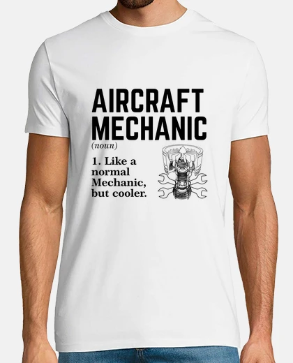T-shirt meccanico aeronautico
