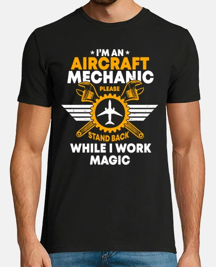 T-shirt meccanico di aeroplani