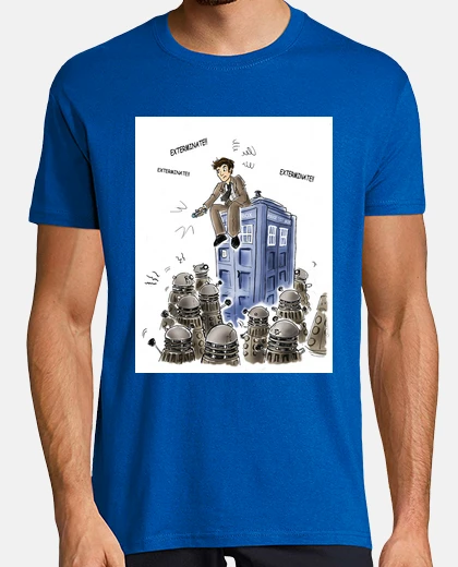 Tee-shirt médecin who tardis daleks dr who