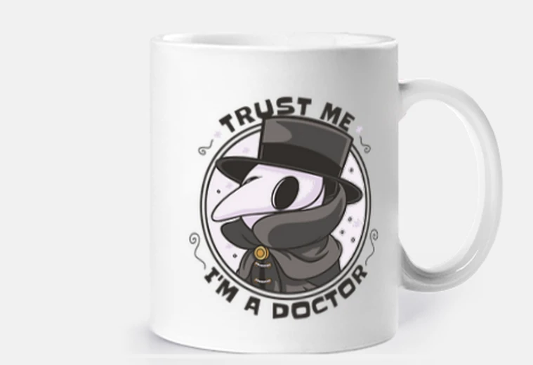 Tazza medico curante, famiglia, fiducia, medico,