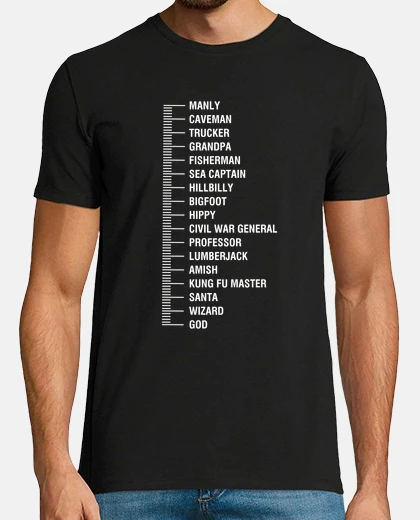 Camiseta medidor de barba