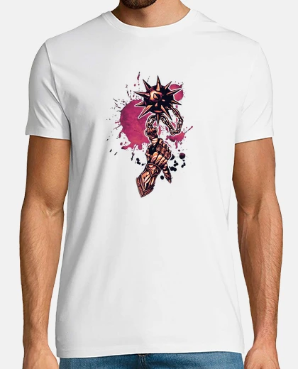 T-shirt medieval flail gauntlet