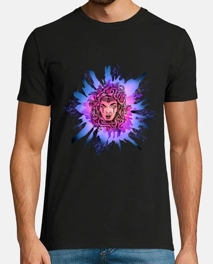 Tee-shirt Medusa exceptionnelle , la gorgone serpents ,design mode très tendance
