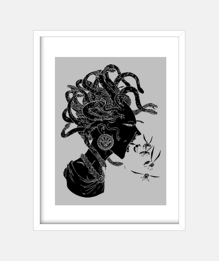 Quadro medusa nera