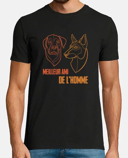 Tee-shirt Meilleur ami de l homme - chien singlel