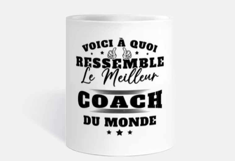 Mug Meilleur Coach de Hand, Rugby, Foot Hum