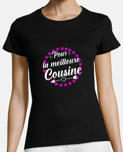 Tee-shirt meilleur cousine, idée cadeau cousine