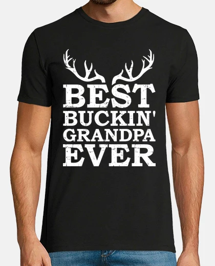 Tee-shirt meilleur grand-père buckin jamais chass