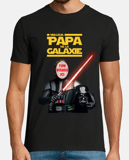 meilleur papa de la galaxie cadeau fete des peres personnalisé