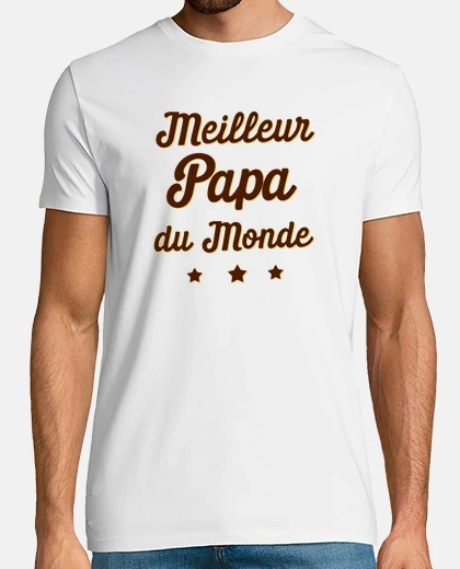 Tee-shirt meilleur papa du monde