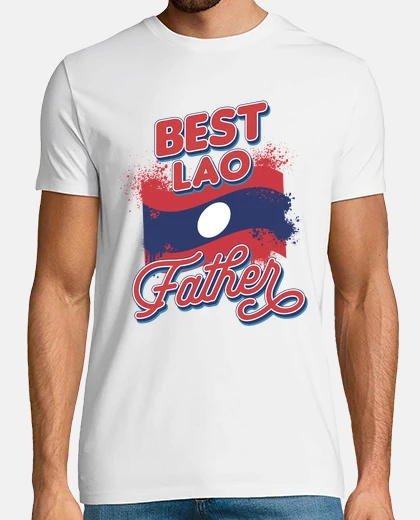 Tee-shirt meilleur papa Laos  fête des pères