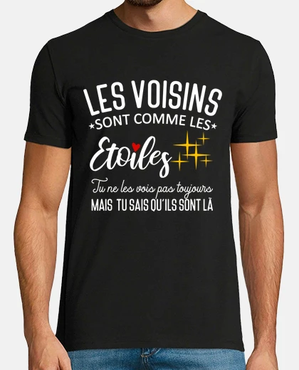 Tee-shirt Meilleur Voisin Etoile Fête