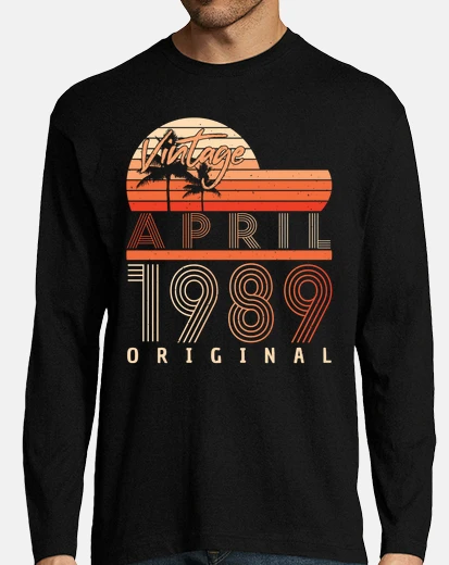 Tee-shirt meilleure année de naissance avril 1989