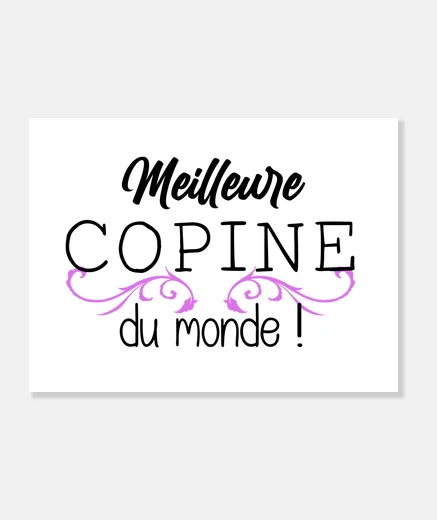 Tableau Meilleure copine du monde