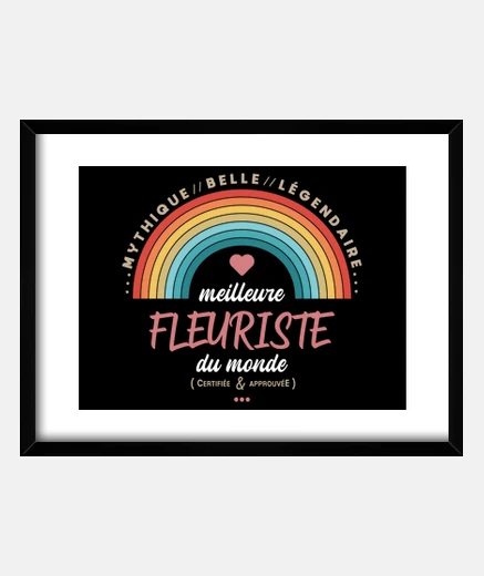 Cadre Meilleure fleuriste du monde