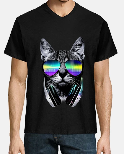 Tee-shirt mélomane chat