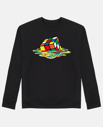 Hoodie melted rubik cube