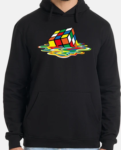 Hoodie melted rubik cube