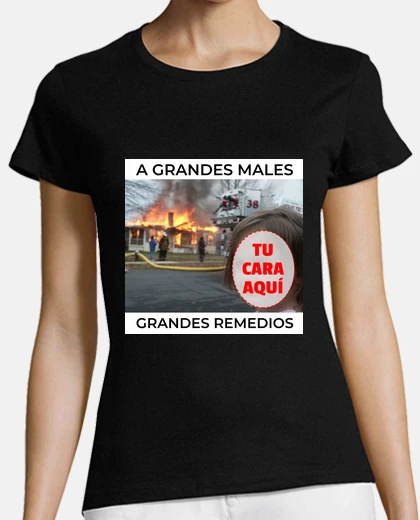 Meme niña con tu cara - disaster girl