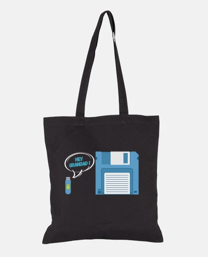 Bolsa Memoria USB de humor geek vs disquete