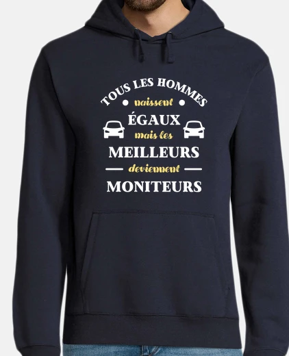 Hoodie men driving school instructor humor