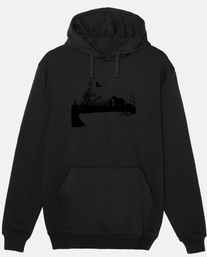 Hoodie Men, hoodie, black