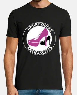 men&#39;s t-shirt - angry queer antifascists