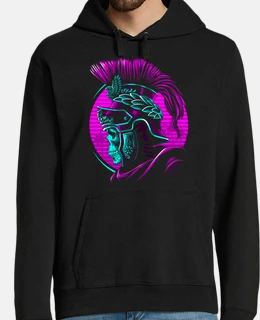 Men, hoodie, black