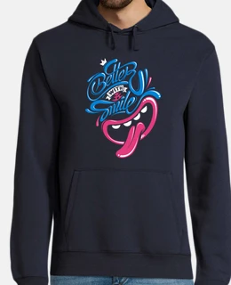 Men, hoodie, navy