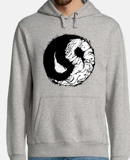 Men, hoodie, white