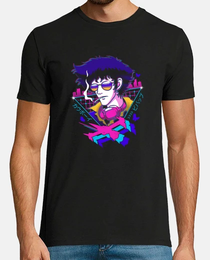 T-shirt mens camicia da cowboy dello spazio di lofi