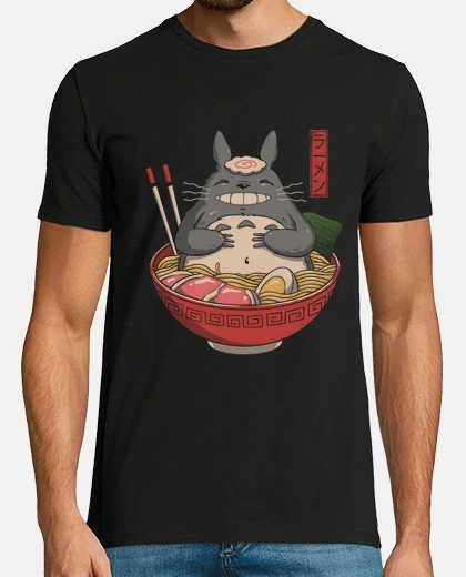 T-shirt mens camicia di ramen vicini