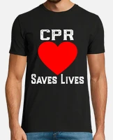 Nurse & Ems Apparel Cpr Saves Lives T-Shirt