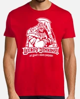 Leeroy jenkins! white t-shirt | tostadora