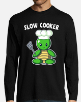 Funny Slow Cooker Turtle Cook Kitchen Cooking Gift' Rectangle Magnet