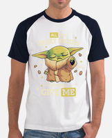 Bucktee Chicky Nuggies Baby Yoda Shirt (Style: Long Sleeve, Color: Black, Size: 5XL)