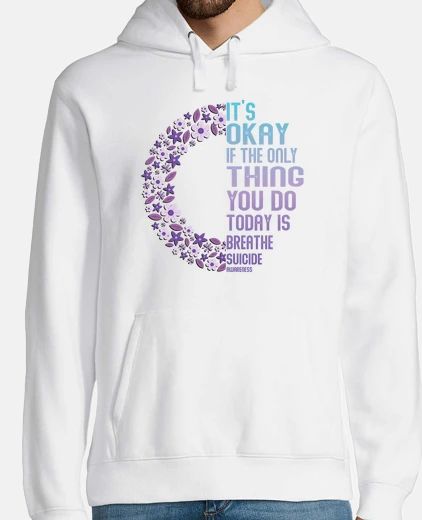 Sudadera mental health warrior purple and teal