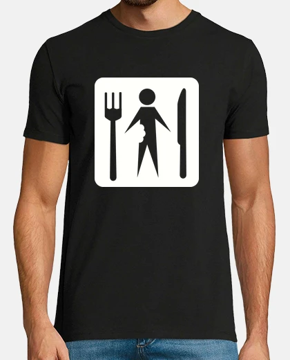 Tee-shirt menu cannibale