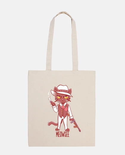 Borsa meowsee mafia gatto - tote borsa