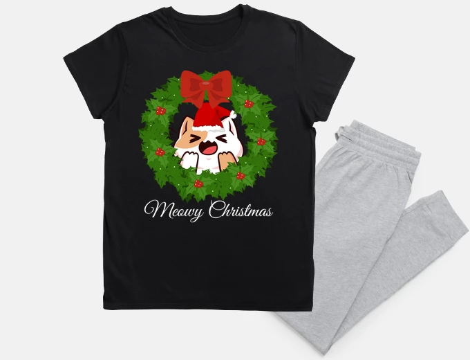 Pyjama meowy christmas