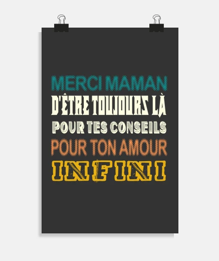 Poster merci maman