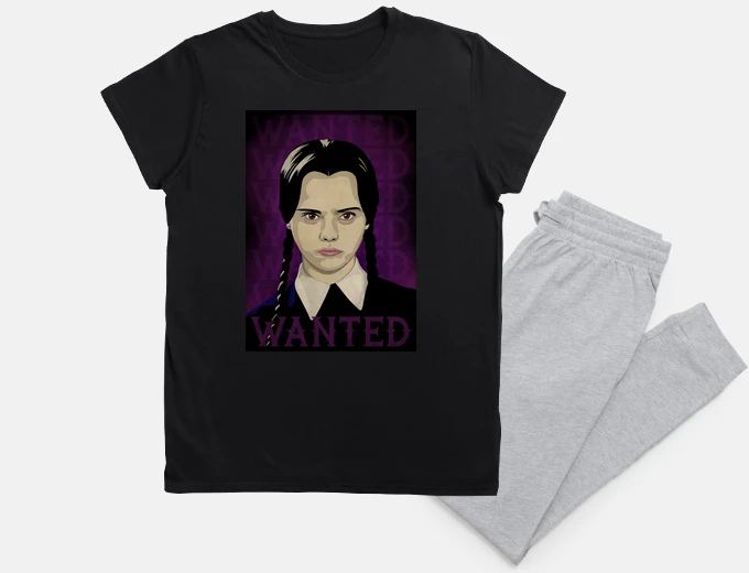 Pigiama mercoledì addams, pigiama unisex