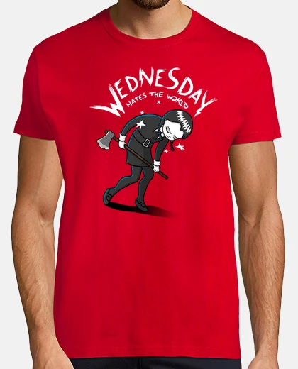 T-shirt mercoledì odia il mondo