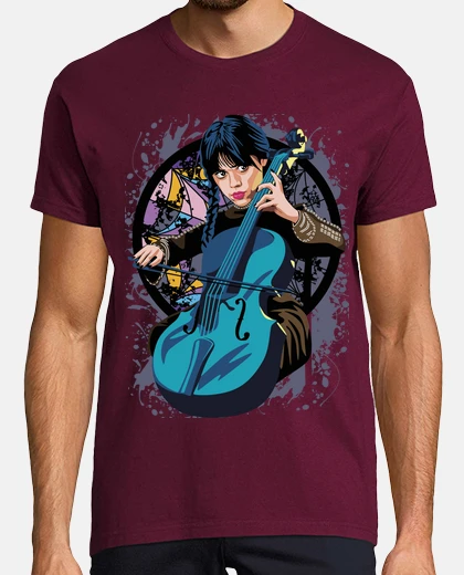 T-shirt mercoledì violoncello