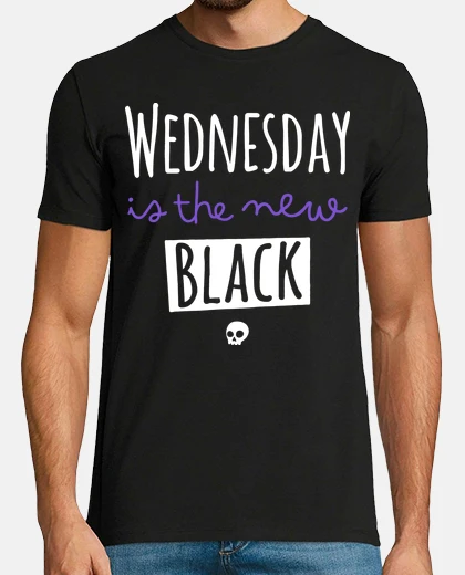 Tee-shirt mercredi est le nouveau noir